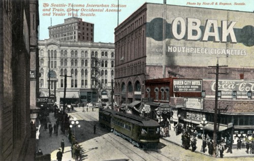Seattle-Tacoma Interurban Station, Seattle, Washington, USA, 1911. Artist: Unknown