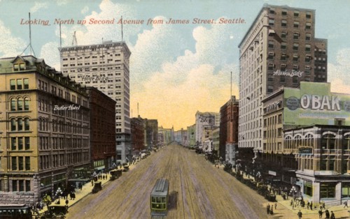 Second Avenue, Seattle, Washington, USA, 1911. Artist: Unknown