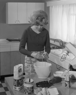 Kitchen scene, Warwick, Warwickshire, 1966. Artist: Michael Walters