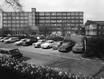 A selection of 1960s cars in a car park, York, North Yorkshire, May 1969. Artist: Michael Walters