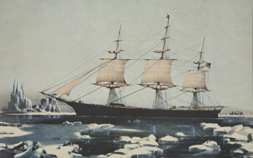 Red Jacket' - In the Ice off Cape Horn, on her passage from Australia, to Liverpool, August 1854.