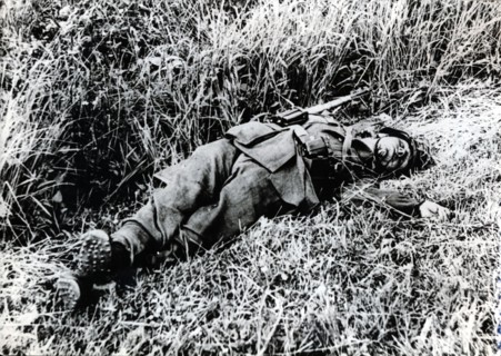 Soldat allemand tué lors du débarquement, juin 1944