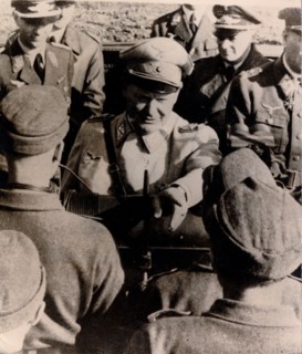 Luftwaffe commander Hermann Göring visiting a flak battery, Berlin, World War II, 1943. Artist: Unknown