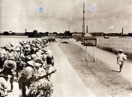 Japanese troops at Haiphong, French Indochina, World War II, 1940. Artist: Unknown