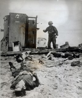 A failed beach landing by Japanese troops, New Guinea, 1943. Artist: Unknown