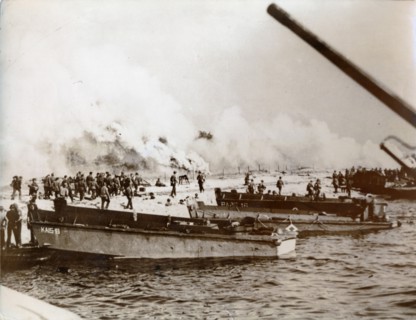 Operation Dragoon landings, southern France, August 15th, 1944. Artist: Unknown