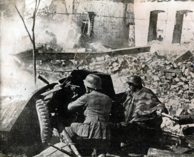 The battle for Stalingrad, 1942. Artist: Unknown