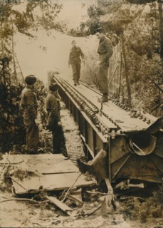 The capture of a V-1 flying bomb starting ramp, north of Zutphen, Netherlands, c1945. Artist: Unknown