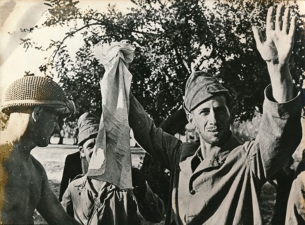Italian troops surrender in Sicily, July 1943. Artist: Unknown