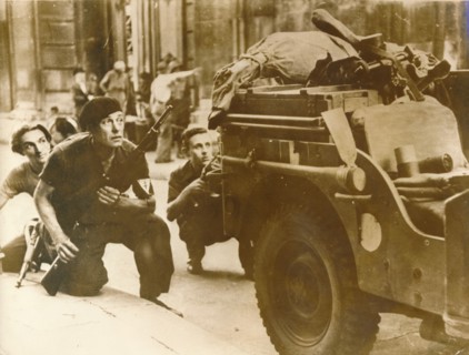 Uprising by the French Resistance, Liberation of Paris, 25th August 1944. Artist: Unknown