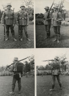 New field uniforms for the  German army, 1934.  Artist: Unknown.