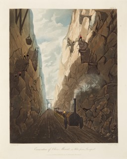 'Excavation of Olive Mount, 4 miles from Liverpool', 1831. Artist: Thomas Talbot Bury.