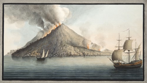 View of the island of Stromboli taken by Monsieur Fabris, 1776.