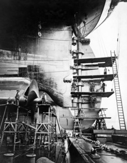 Rudder and screws of S.S. Imperator, c.1912.