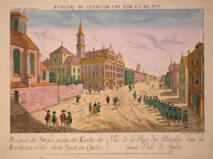 Vuë de la Rue des Recolets de Quebeck, c. 1770s.