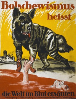 Poster issued by the Association to Fight against Bolshevism, 1919.