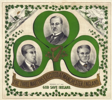 The Three Martyrs Executed At Manchester, England: God Save Ireland, c.1893.