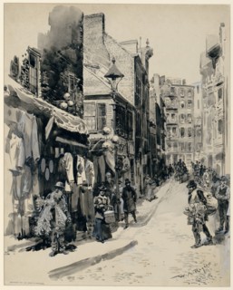 The Jewish Quarter, Boston, 1899.