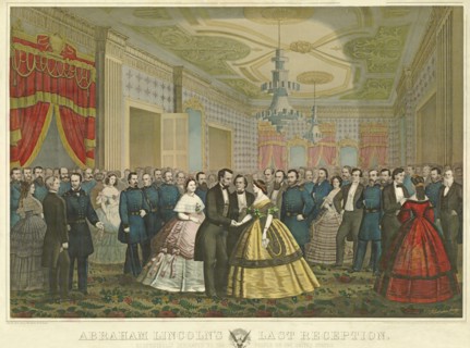 Abraham Lincoln's Last Reception, 1865.