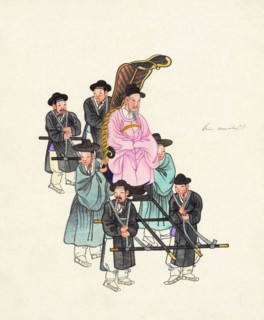 Example of a Roofless Palanquin, c.1890.