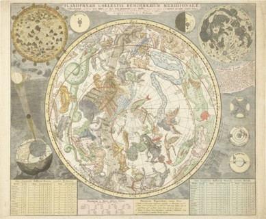 Planisphaerii Coelestis Hemisphaerium Meridionale, 1706.