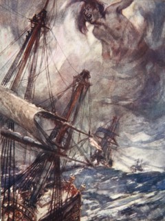 The Song of the Sou'Wester, illustration from 'Drake's Drum and Other Songs of the Sea', 1905.