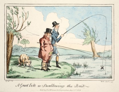 A Good Bite or Swallowing the Bait, 1835.