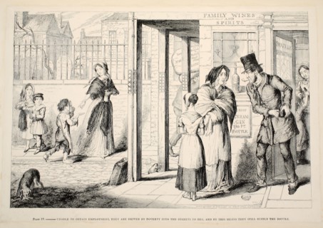 Unable to obtain employment, they are driven by poverty into the streets to beg ..., 1848.
