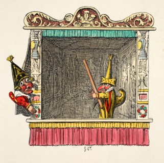 Punch and Scaramouch, 1827.