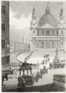 The Funeral of Lord Nelson, on 9th January 1806, 1815.