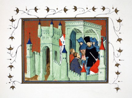 Dukes of Exeter and Surrey deliver the King's message to the Duke of Lancaster, 19th Century.