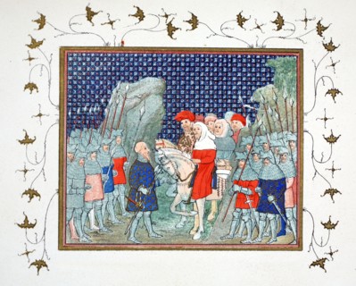 Richard II betrayed at Penmaur Rhos and taken prisoner by the Duke of Northumberland, facsimile copy