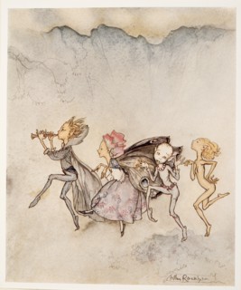 Each one, tripping on his toe, will be here with mop and mow, illustration from 'The Tempest', 1926.
