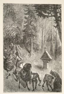 Escorting Guenever from Cameliard, from Stories of the Days of King Arthur by Charles Henry Hanson,