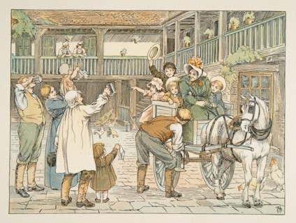 The Ostler,  from Four and Twenty Toilers, pub. 1900 (colour lithograph)
