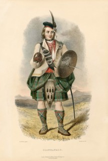 Clanranald, from The Clans of the Scottish Highlands, pub. 1845 (colour lithograph)