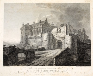 View of Stirling Castle, eng. William Byrne, pub. 1781 (engraving)