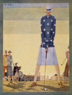 Ladies Golf Outfit by Jane Regny, pub. 1926 (colour lithograph)