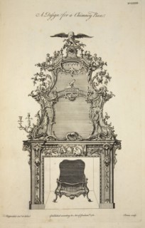 Design for a Chimney Piece ,  pub. 1761 (engraving). Creator: Thomas Chippendale (1718 - 1779) after.