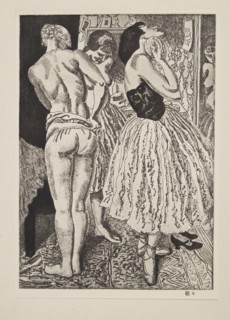 Three Graces of the Ballet, pub. 1927. Creator: Laura Knight (1877 - 1970).