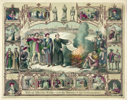 Life of Martin Luther and Heroes of the Reformation!, pub. 1874. Creator: German School (19th Centiry).