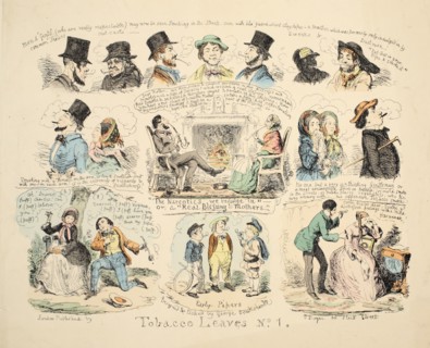 Tobacco Leaves No. 1, pub. 1851. Creator: George Cruikshank (1792-1878).