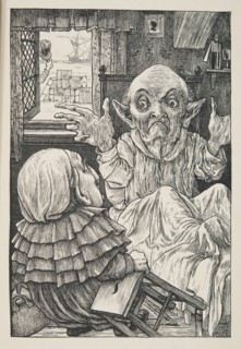 'But oh, beamish nephew, beware of the day', pub. 1876. Creator: Henry Holiday (1839 - 1927).