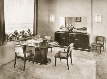 Dining Room from Ensembles Mobiliers, pub. 1937. Creator: French Photographer (20th century).