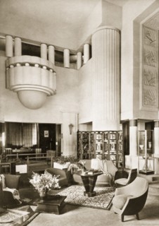 Design for the Hall of Pavilion Primavera at the Exposition Internationale in Paris in 1925, pub. 19 Creator: French School (20th Century).