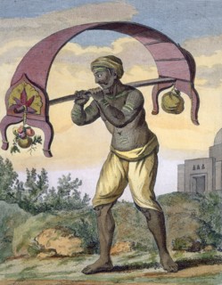 Paeni Caori (religious devotee carrying offerings for the gods),1782.  Creator: Pierre Sonnerat (1748-1814).