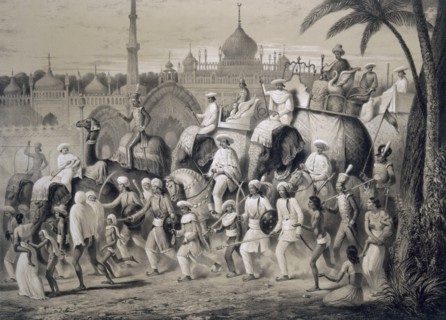 Lucknow, the principal street, from 'Voyages in India', 1859. Creator: A. Soltykoff (19th century).