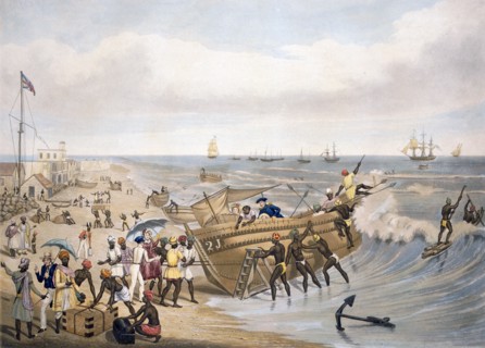 Madras, Embarking, 1856. Creator: J.B. East (19th century).