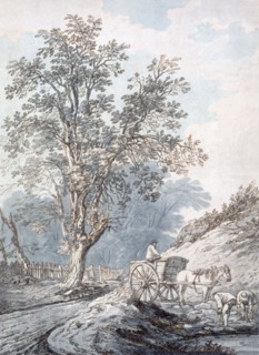 Cart and Horse, 18th Century.  Creator: Joseph Constantine Stadler (fl. 1780-1812).