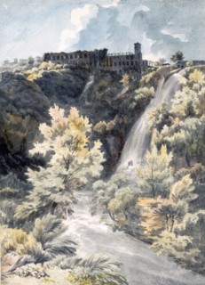 Villa of Maecenas, Tivoli, 18th Century. Creator: J.W. Smith (1776-1831).